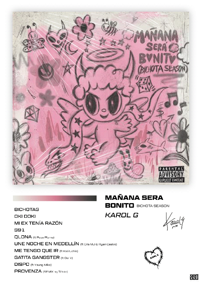 Affiche Poster Karol G Manana Sera Bonito
